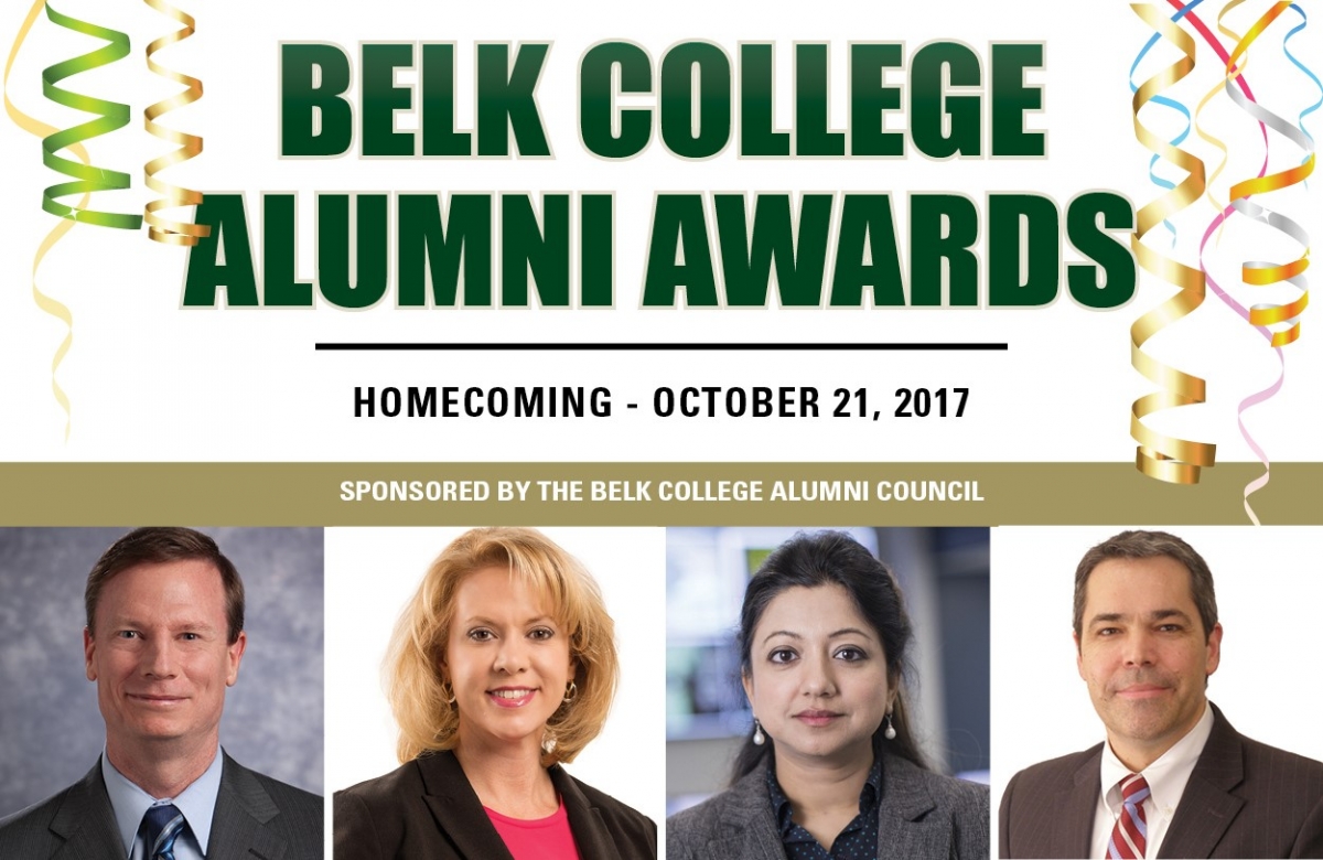 Belk College Alumni Awards graphic